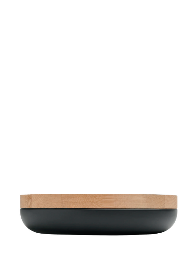 Balo Design Boutique | POTTERY DIA30 H5 LID3 OAK BLACK