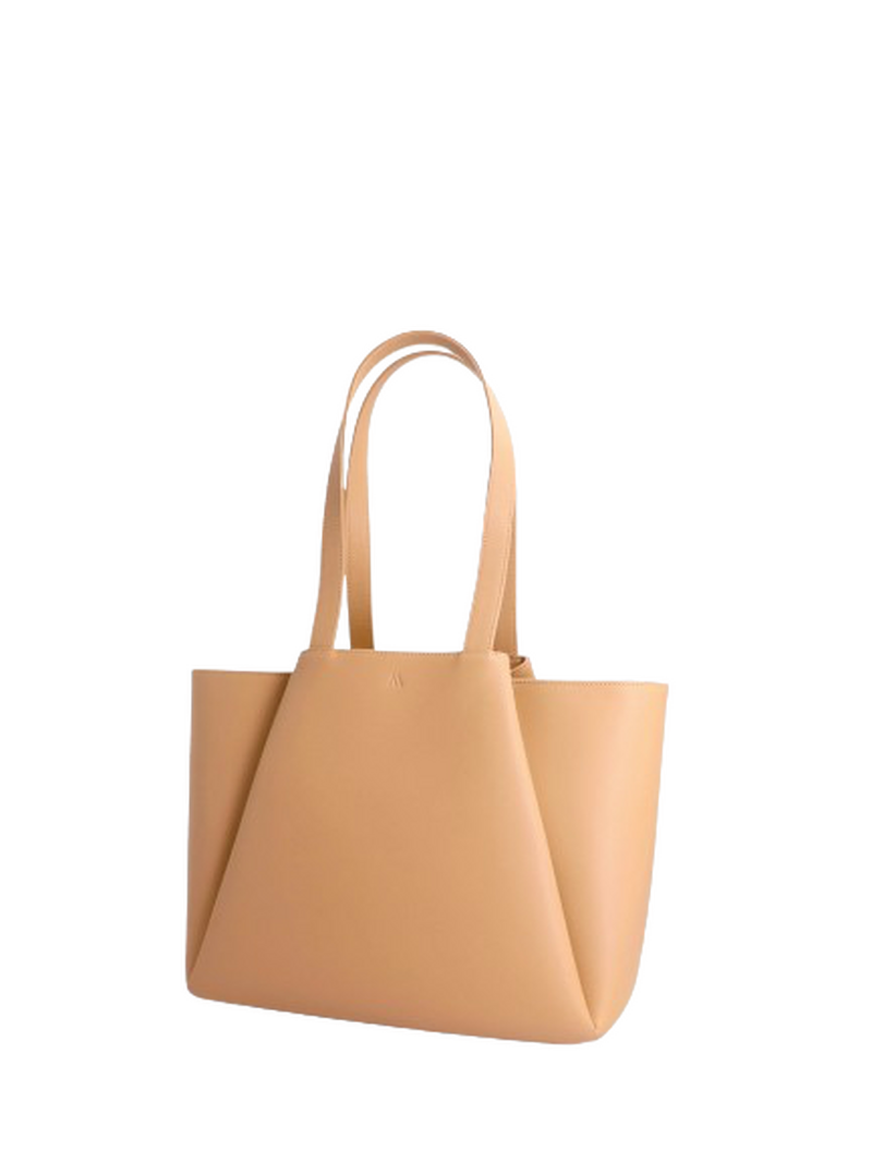 Balo Design Boutique | MIDI PYRAMID NOMAD CAMEL - LEATHER HANDBAG